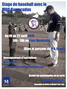 Flyer stage baseball Montpellier 2016